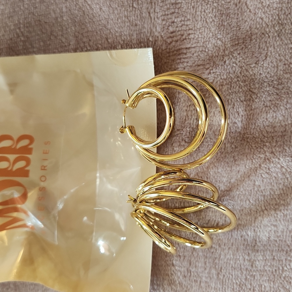 Hoop Mobb Gold Earrings